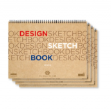 아트스퀘어  200g(백색) 디자인 스케치북 8절(20매)