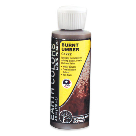 C1222 돌 표현염료 Burnt umber(갈색)  120ml