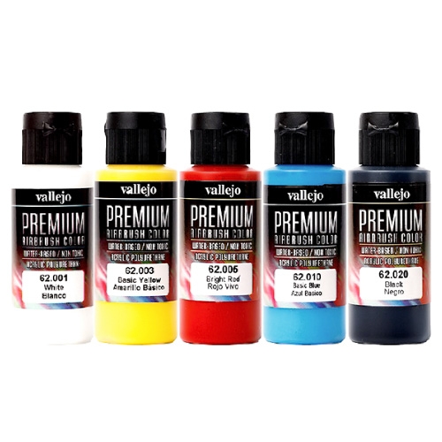 바예호 Premium  Airbrush 아크릴  (Opaque Basic)  60ml 5색