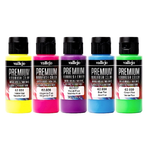 바예호 Premium  Airbrush   아크릴 Fluorescent(형광) 60ml 5색