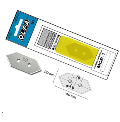 OLFA  45도 매트 커터기 칼날 MCB-1 (5매입)