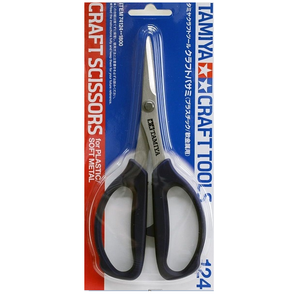 타미야  프라모델용 가위(Plastic Soft Metal Scissors) 74124