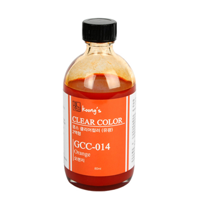 Koongs  클리어 칼라 2액형 ORANGE (GCC-014)  80ml