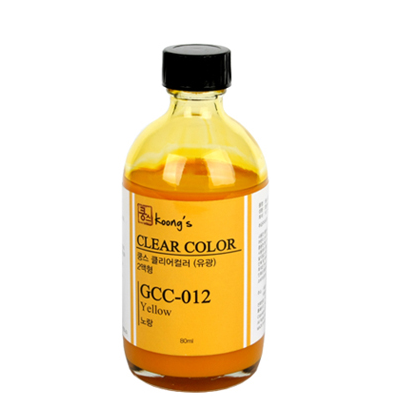 Koongs  클리어 칼라 2액형 YELLOW (GCC-012)  80ml