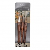 아트시크릿  50123 휴대용 수채화 및 민화용 붓 3종