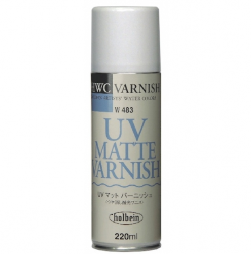 홀베인 UV 무광(matt) 수채화용 스프레이 바니쉬 220ml