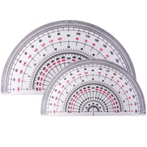 제도용 반원 분도기    15cm/18cm  크기선택