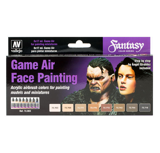 바예호 아크릴 Game Air 칼라 (Face Painting)  17ml  8색 (72865)