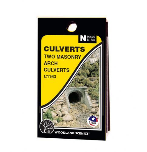 Random Stone Culvert 암거 (N Scale) 2개입 C1164