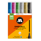 Molotow  아크릴 페인트 마카 4mm (메탈릭) 6색