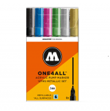 Molotow  아크릴 페인트 마카 2mm (메탈릭) 6색