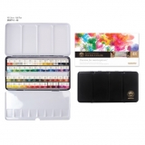 문교 고체물감 Half 팬  48색