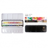 문교 고체물감  Half 팬 24색