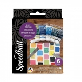 스피드볼 (BLOCK) Water Soluble 수성 잉크 37ml 6색 스타트 세트