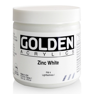 골덴  헤비바디 아크릴  (Zinc white) 473ml/946ml/3.78리터 용량선택