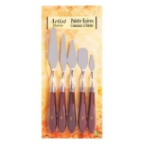 (나무 손잡이) 페인팅 나이프 5종 세트