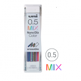 유니 나노다이아 칼라 샤프심 0.5mm (MIX 7색)