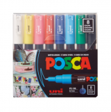 포스카 PC-1M (극세필) 수성 마카  (기본색) 8색