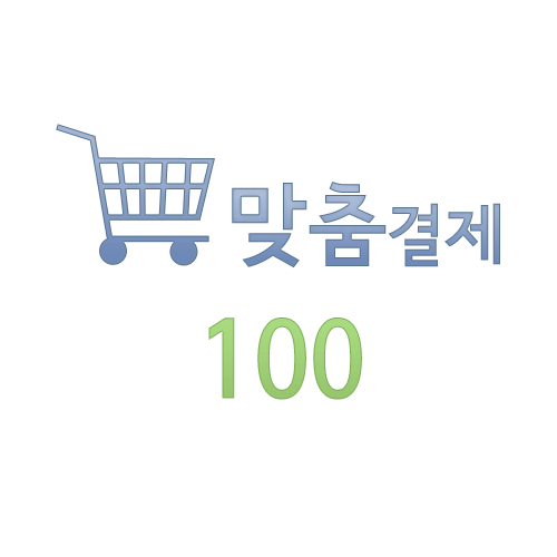 맞춤결제 100원