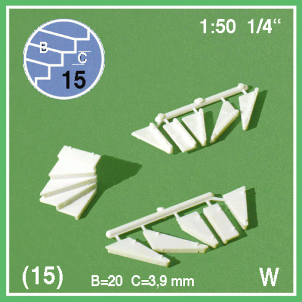 유선형계단:좌측방향 1:50 (15개입) / FS0853121