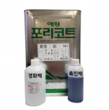 투명 포리코트 QC-141 FRP 호마이카 수지 20kg (경화제250g, 촉진제250g 포함)