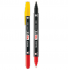 모나미 예감적중 컴퓨터용 양면 싸인펜(1타스) 검정,빨강