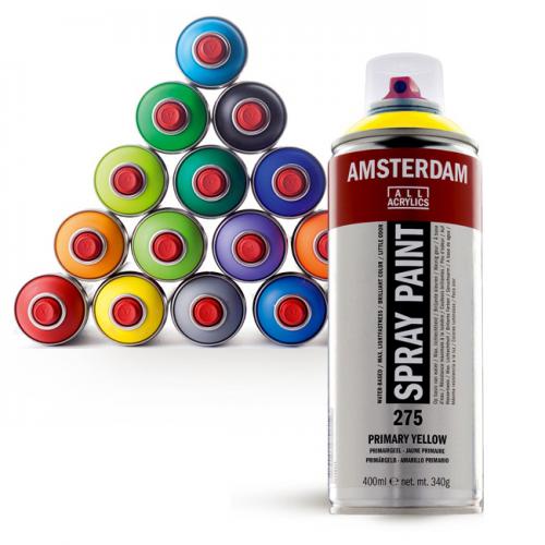 암스테르담  (일반/형광) 아크릴 스프레이 400ml  색상선택