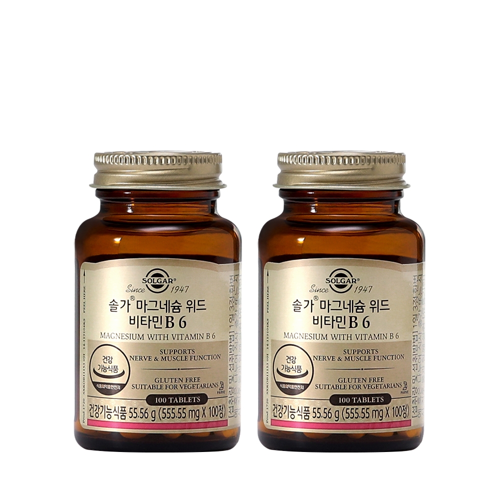 마그네슘 위드 비타민B6 100정X2개