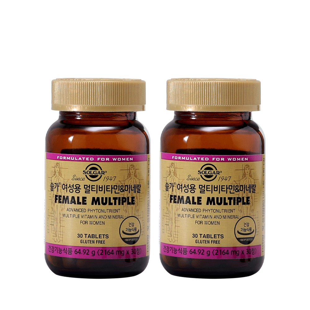 여성용 멀티비타민 미네랄 30정X2개