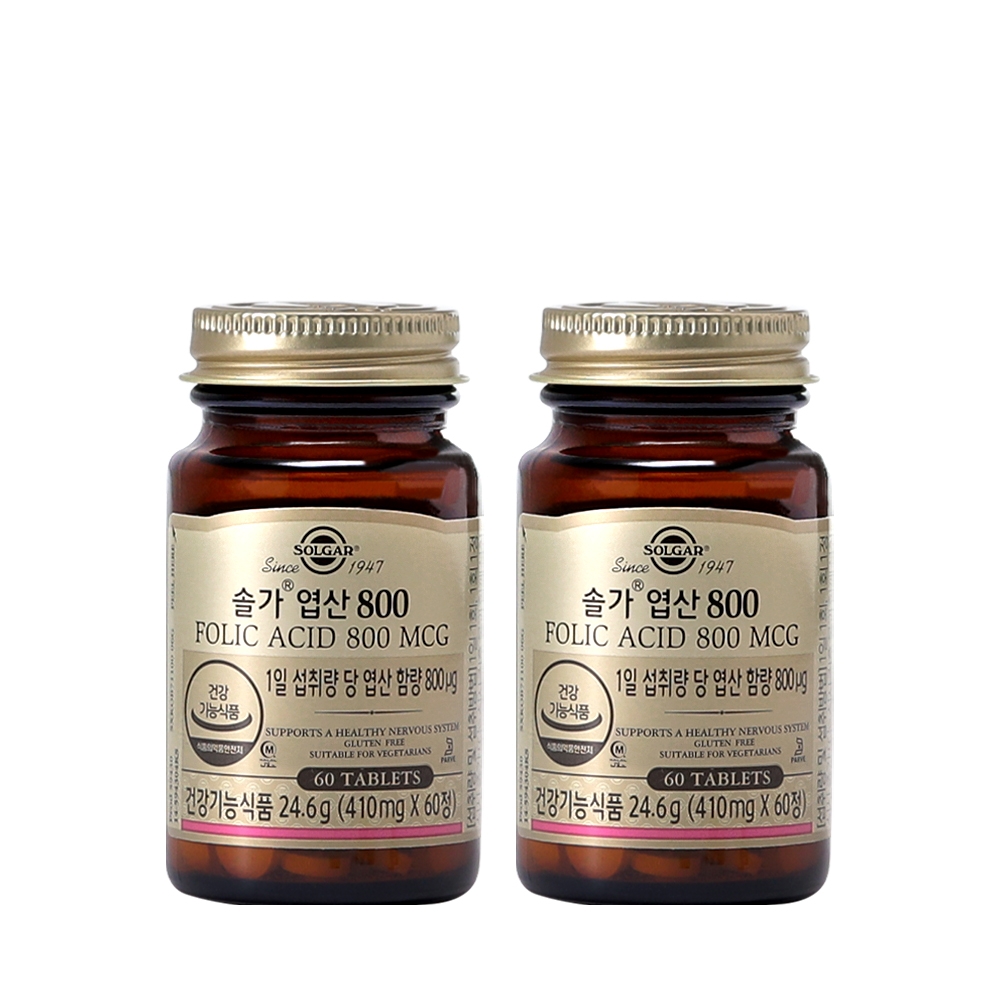 [4개월분] 엽산 800 60정X2개 [26.12.01까지](+필케이스)