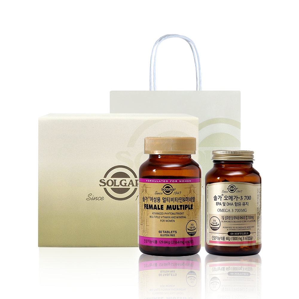온가족 필수 종합비타민 세트(남녀 멀티비타민 미네랄/오메가-3)(택1)