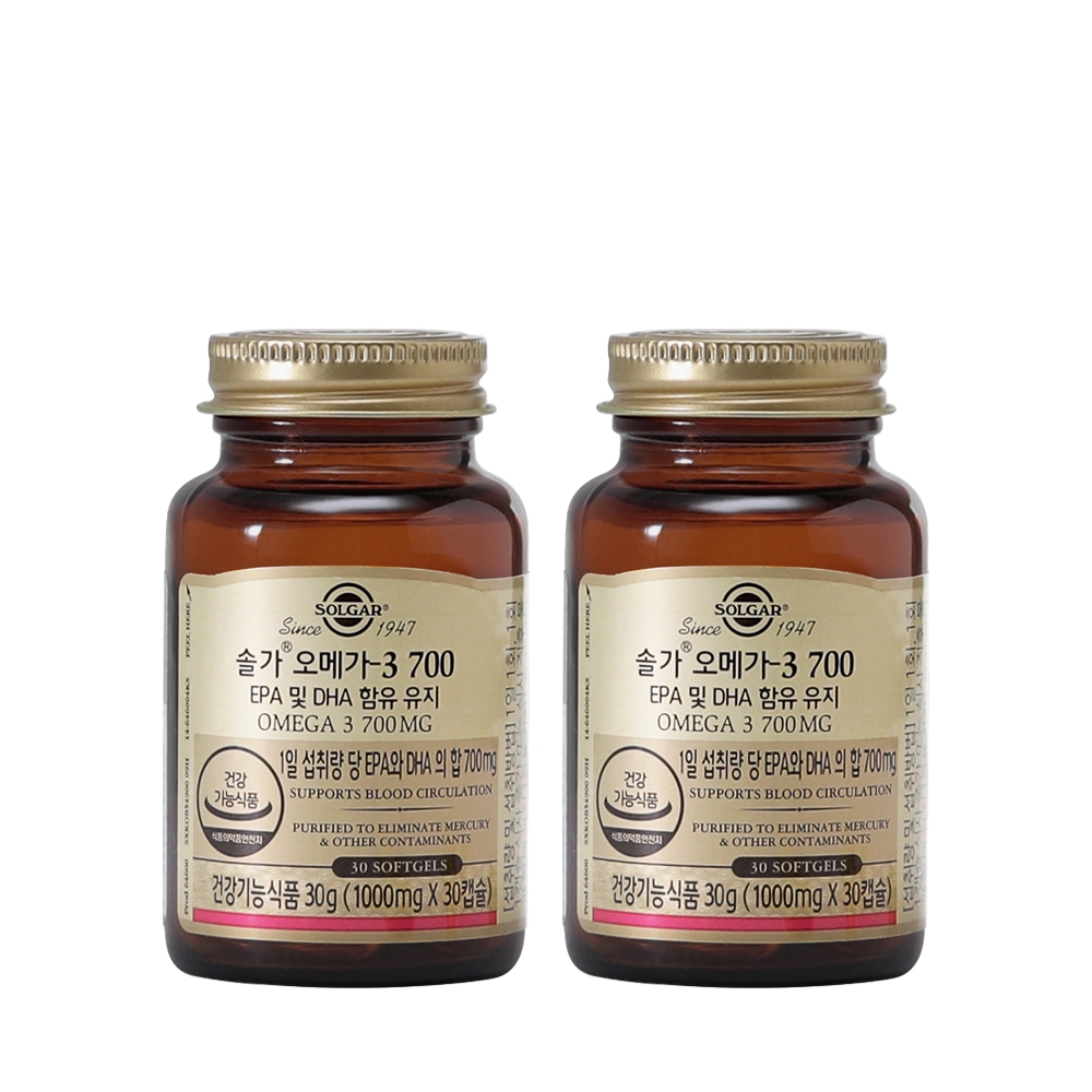 [2개월분] 오메가-3 700 30캡슐X2개