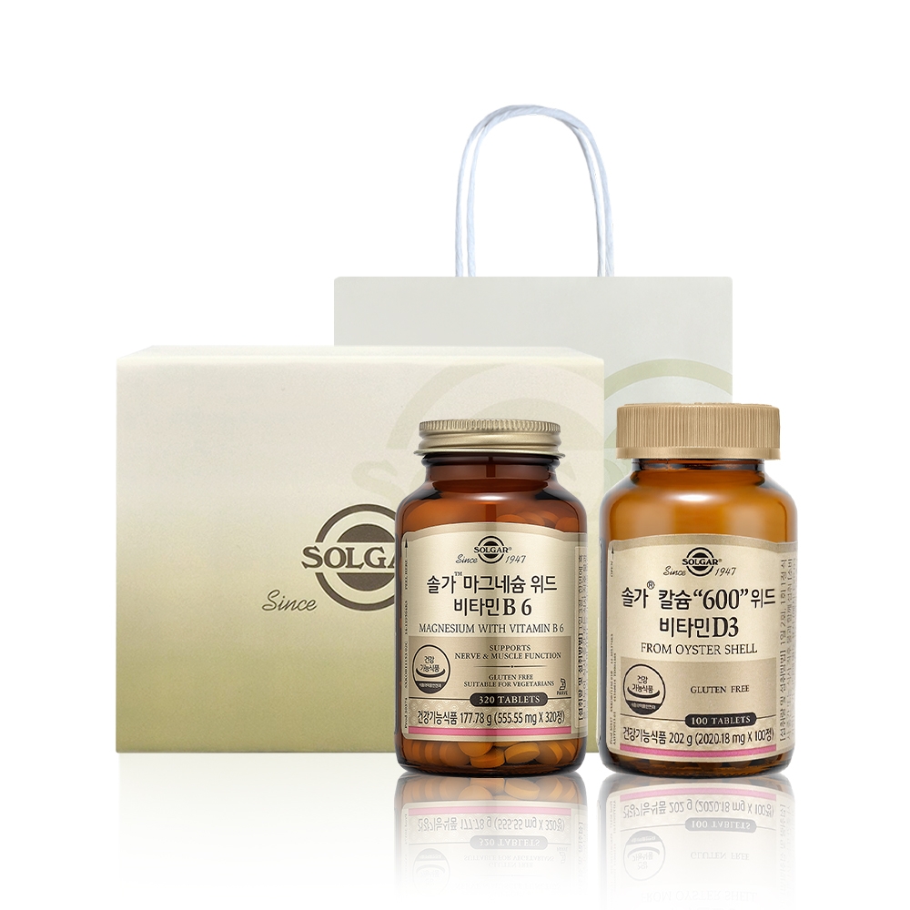 칼슘 마그네슘 세트(칼슘 위드 비타민D3 100정+마그네슘 위드 비타민B6 320정)