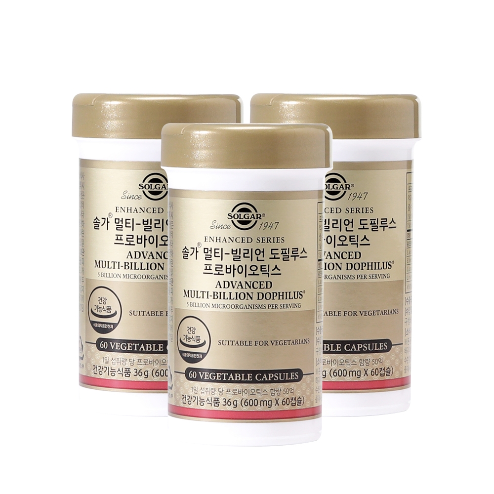 [6개월분] 멀티-빌리언 도필루스 프로바오틱스 60캡슐X3개