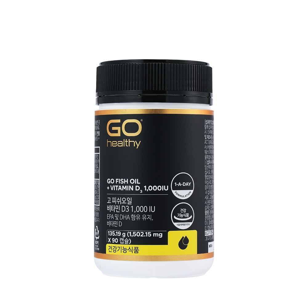 고 피쉬오일 비타민D3 1000IU 90캡슐