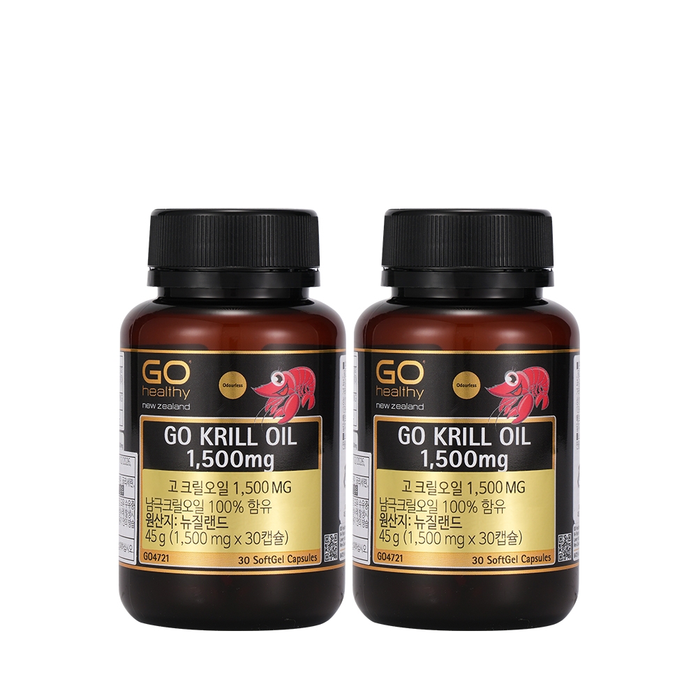 [2개월분] 고 크릴오일 1,500MG 30캡슐X2개