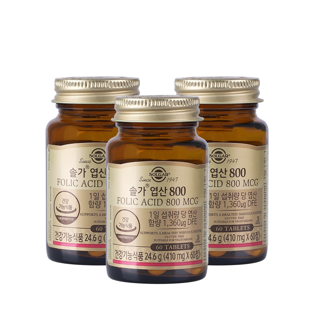 [6개월분] 엽산 800 60정X3개
