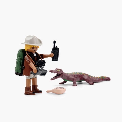 플레이모빌 탐험가와 악어(71168)