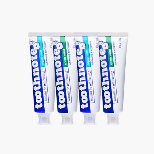 투스노트 치아미백 미백치약 아쿠아,스피아민트 2종 2개