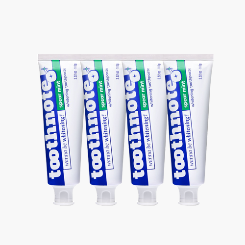 투스노트 치아미백 미백치약 스피아민트 100g 4개
