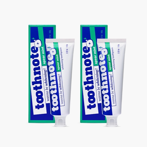 투스노트 입냄새제거 미백치약 스피아민트 100g 2개