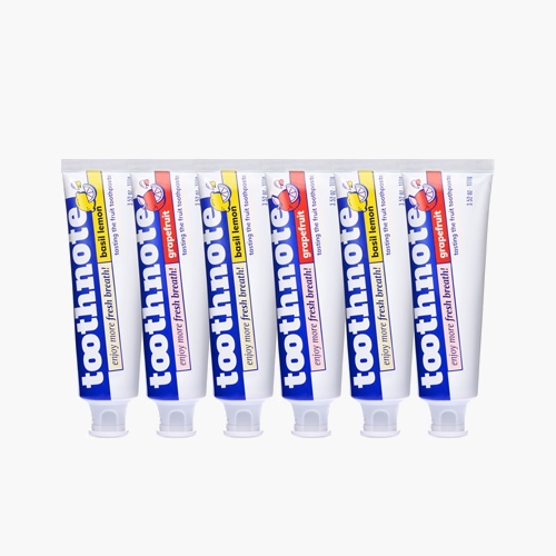 투스노트 구취제거 수분테라피 바질레몬,자몽향 치약 100g 3개