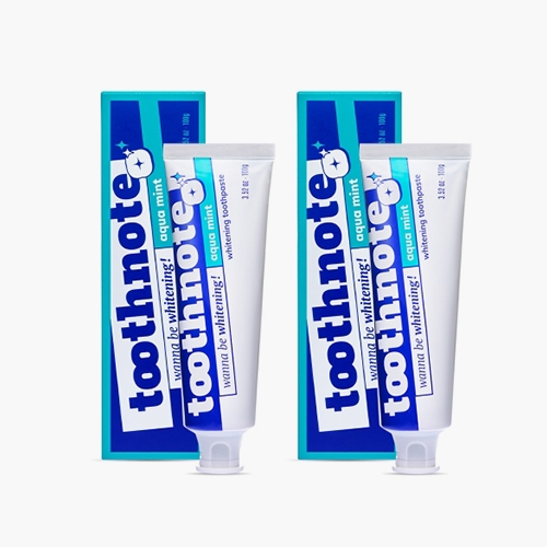 투스노트 입냄새제거 미백치약 아쿠아민트 100g 2개