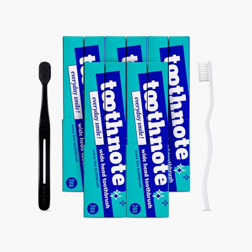 투스노트 치석제거 구취제거 미세모 칫솔 5박스 10개입