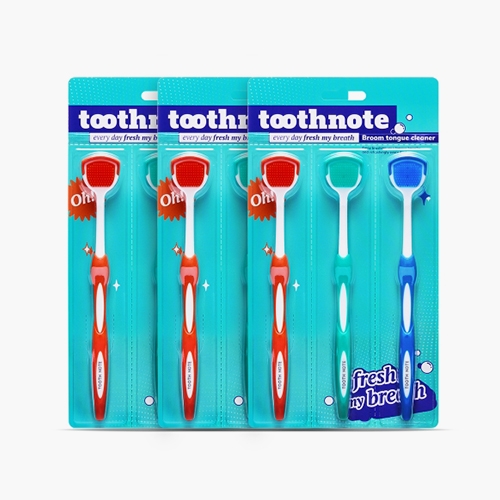 투스노트 설태 백태제거 구취개선 혀클리너 3종 3세트 9개입