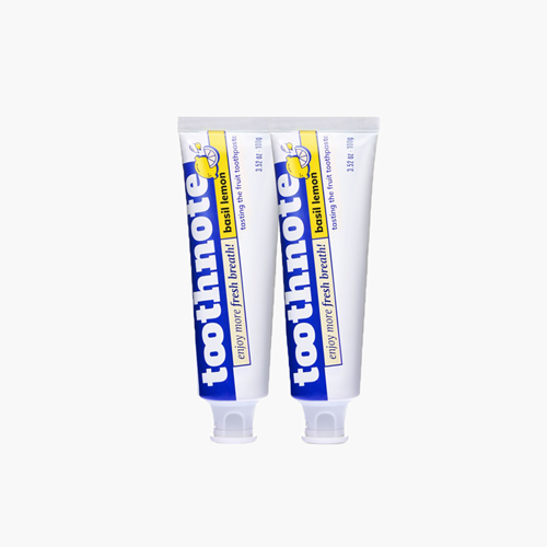 투스노트 수분테라피 치약 구취제거 바질레몬향 100g 2개