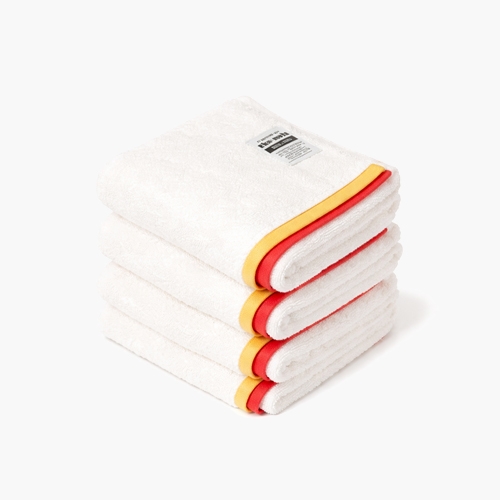 더노트 모달타올 호텔수건 40수 200g 선셋레몬레드 4장