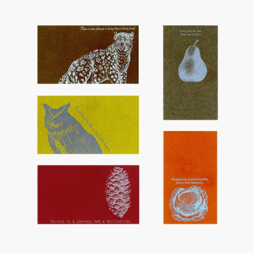 [야마모토페이퍼] 미니 엽서 메시지 카드 6매