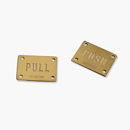 [포스트제너럴] 빈티지 황동 도어사인 PUSH PULL 세트