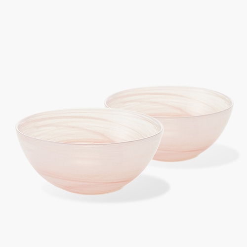 알라바스터 보울 18cm 핑크 2P